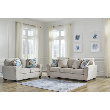 Contemporary 2-Piece Living Room Set