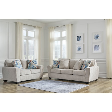 Contemporary 2-Piece Living Room Set