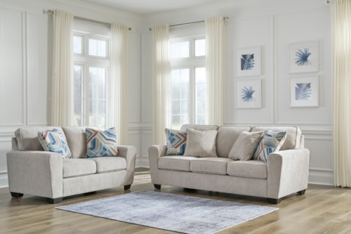 Contemporary 2-Piece Living Room Set