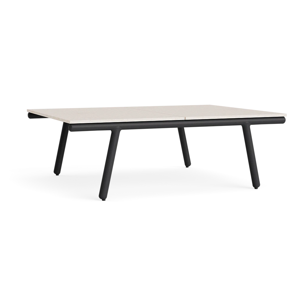 40" Dekton-Top Aluminum Coffee Table
