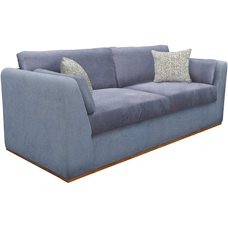 Transitional Sofa with Gray Fabric
