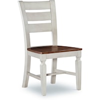 Traditional Vista Ladderback Chair in Hickory & Shell