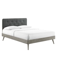 Full Platform Bed With Splayed Legs