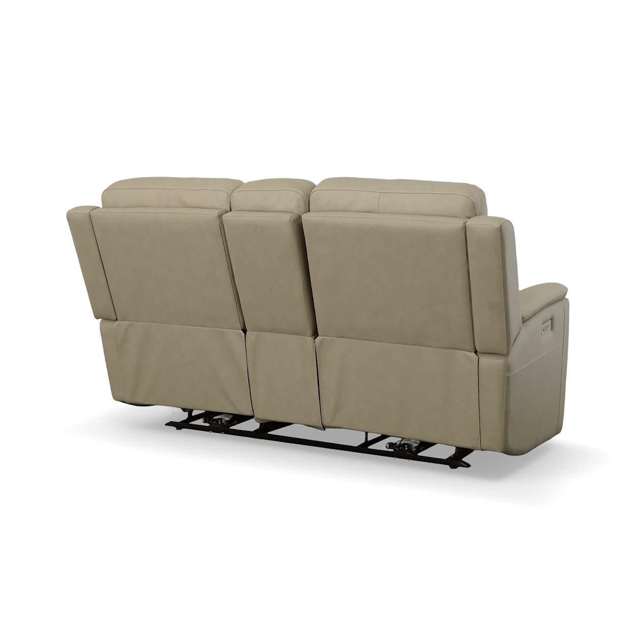 Flexsteel Aarons Power Headrest & Lumbar Reclining Console