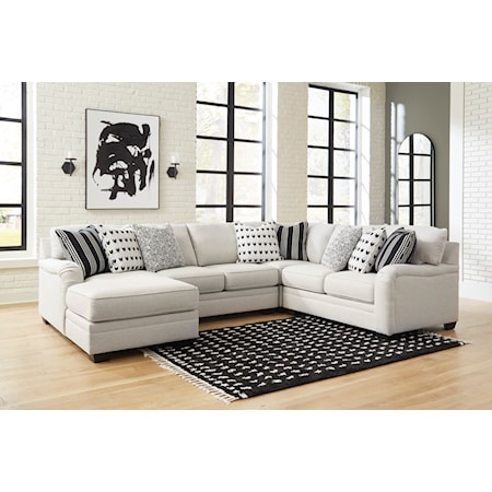 4-Piece Sectional with Chaise