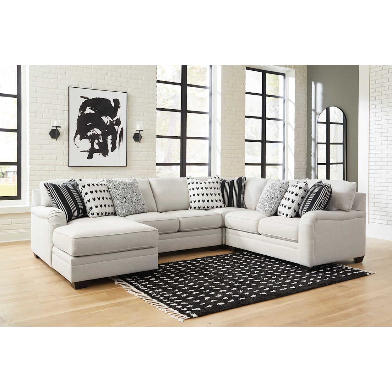 Ashley Furniture Signature Design Huntsworth 4-Piece Sectional with Chaise