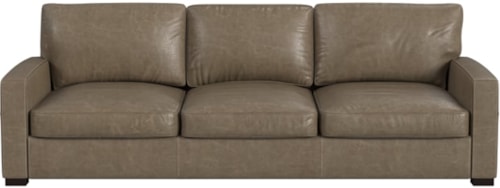 Causal Three Seat Sofa with Track Arms