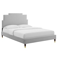 Performance Velvet Queen Platform Bed