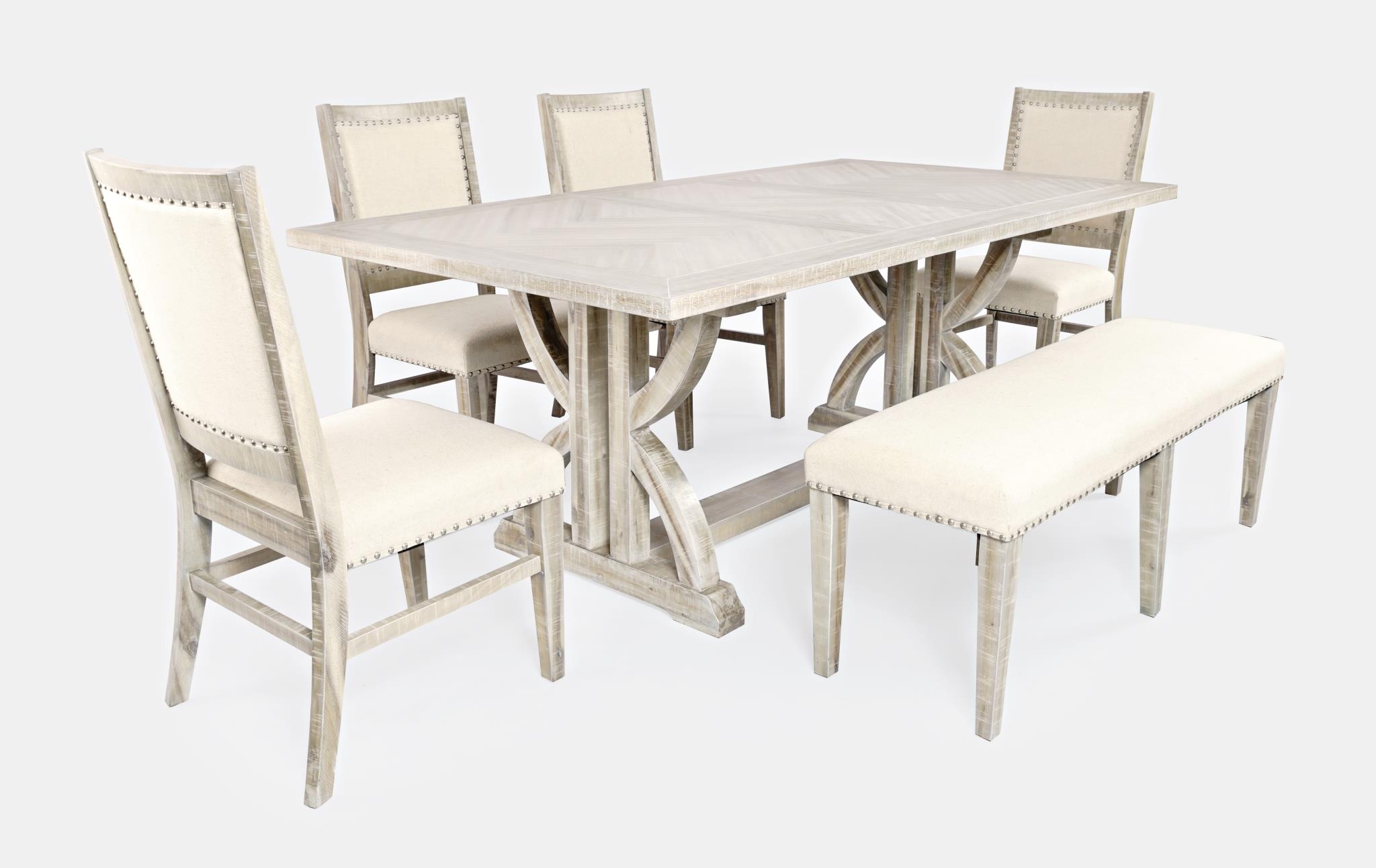 Dining Table and Chair Set with Bench