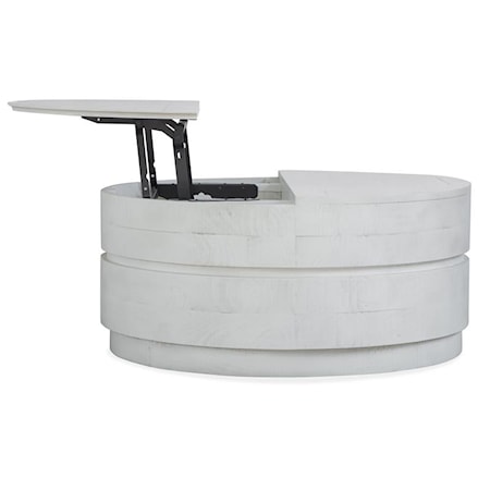 Round Lift-Top Cocktail Table