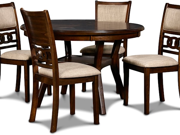 Dining Table and Chair Set with 4 Chairs