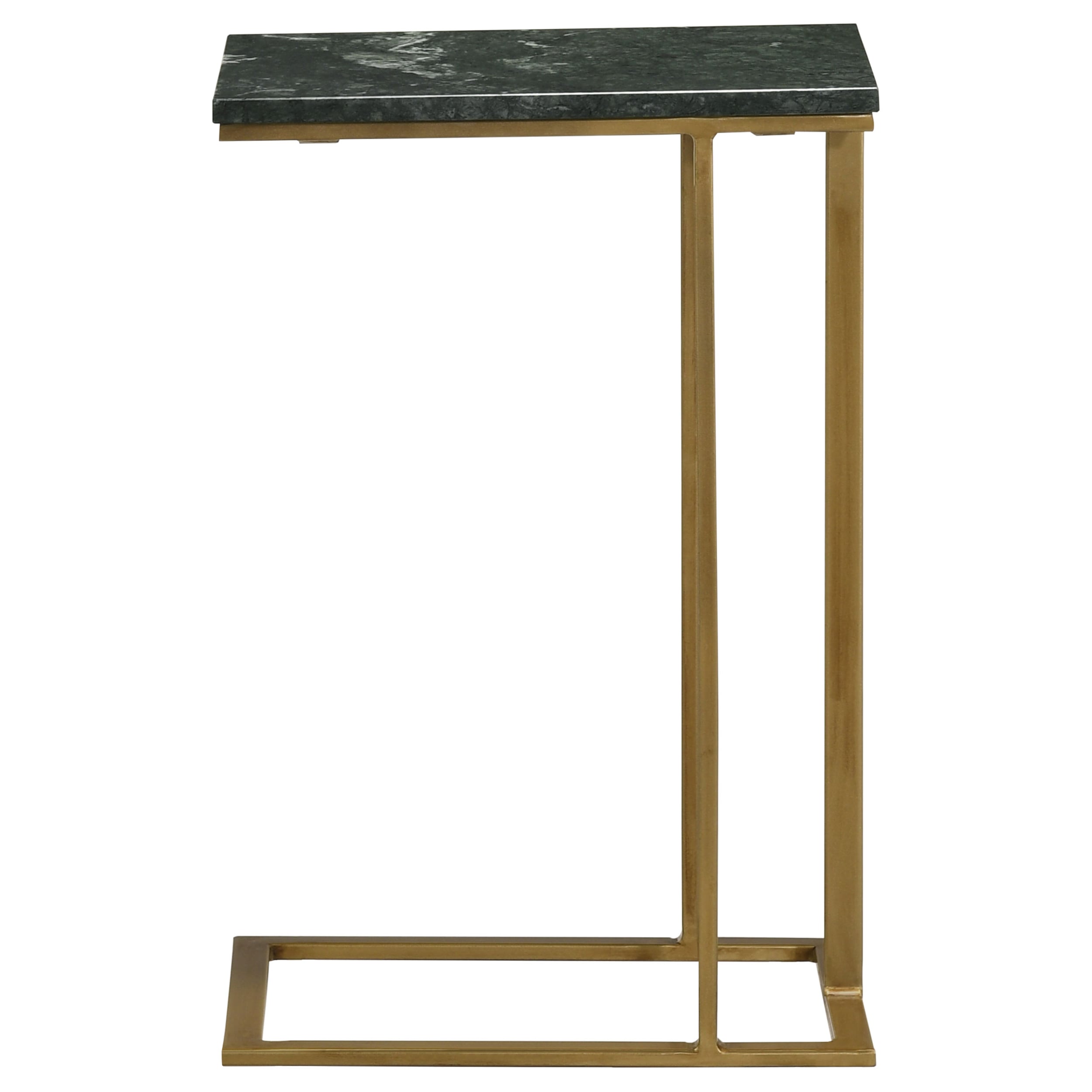 Coaster Vicente Marble Top C-Shaped Sofa Side Table