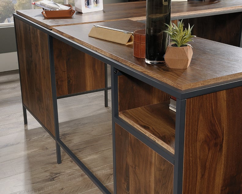 L-Shaped Desk with File Drawer