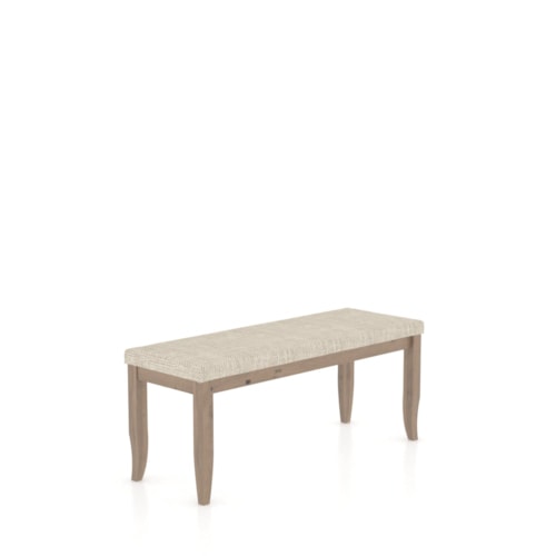 Industrial Customizable Bench with Tapered Legs