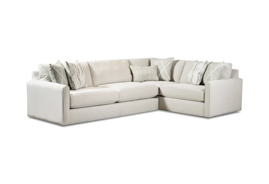 7000 CHARLOTTE CREMINI 2-Piece Sectional by Fusion Furniture at Howell Furniture