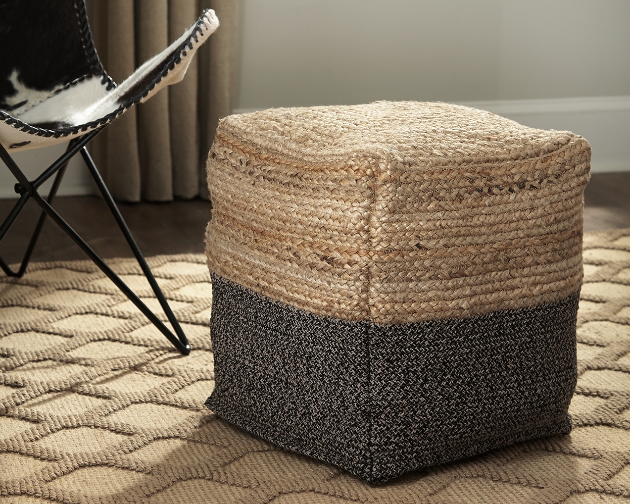 Signature Design by Ashley Sweed Valley Pouf