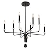 Uttermost Ebony Ebony Elegance 8 Light Chandelier