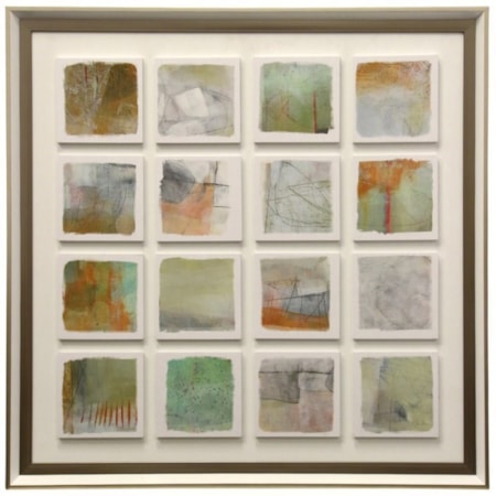 16 Panel Abstract Print