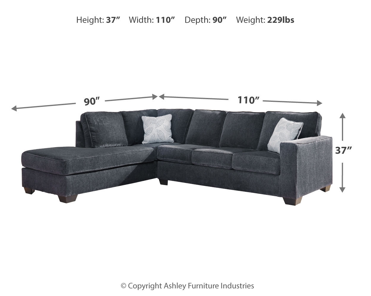 2-Piece Sectional With Chaise