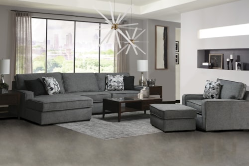 Casual 3-Piece Living Room Set