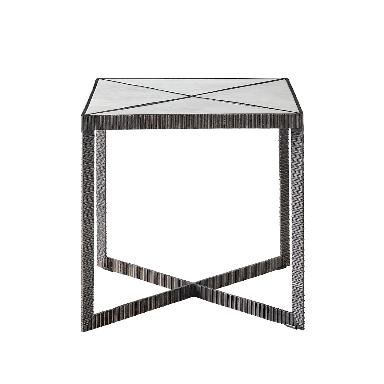 Universal Curated Abstraction End Table