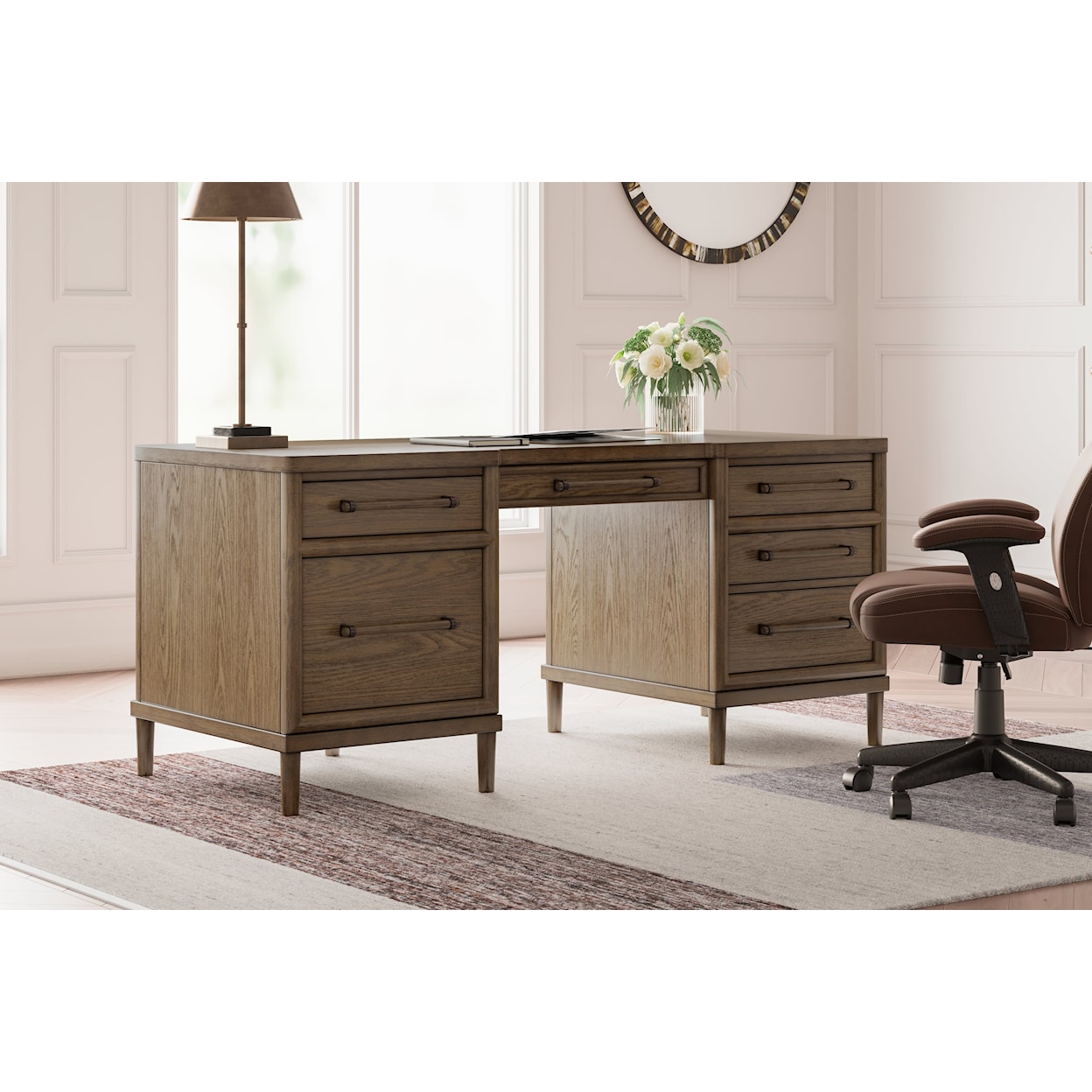 Ashley Furniture Signature Design Roanhowe 68" Home Office Desk