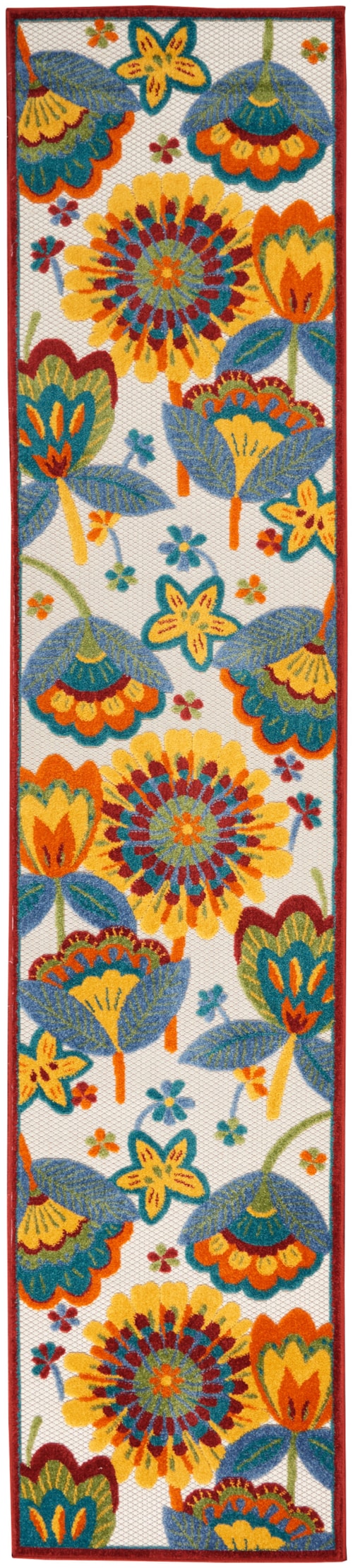 2'3" x 12' Multicolor Runner Rug