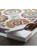 Modway Entourage Samira Distressed Vintage Floral Persian Medallion 8x10 Area Rug