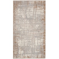 2'2" x 3'9 Ivory/Taupe Rectangle Rug