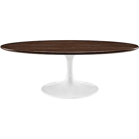 48" Oval-Shaped Coffee Table