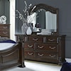 Liberty Furniture Messina Estates Bedroom 7-Drawer Dresser with Arched Mirror