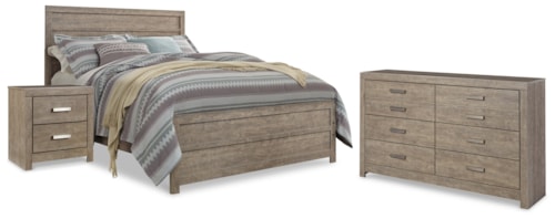 Queen Panel Bed, Dresser And Nightstand