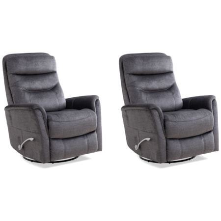 Manual Swivel Glider Recliner (Set of 2)