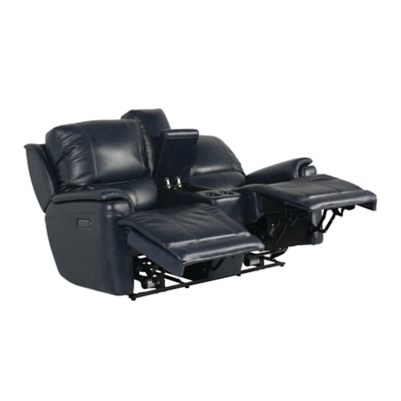 Motion Loveseat W/Power &amp; Console