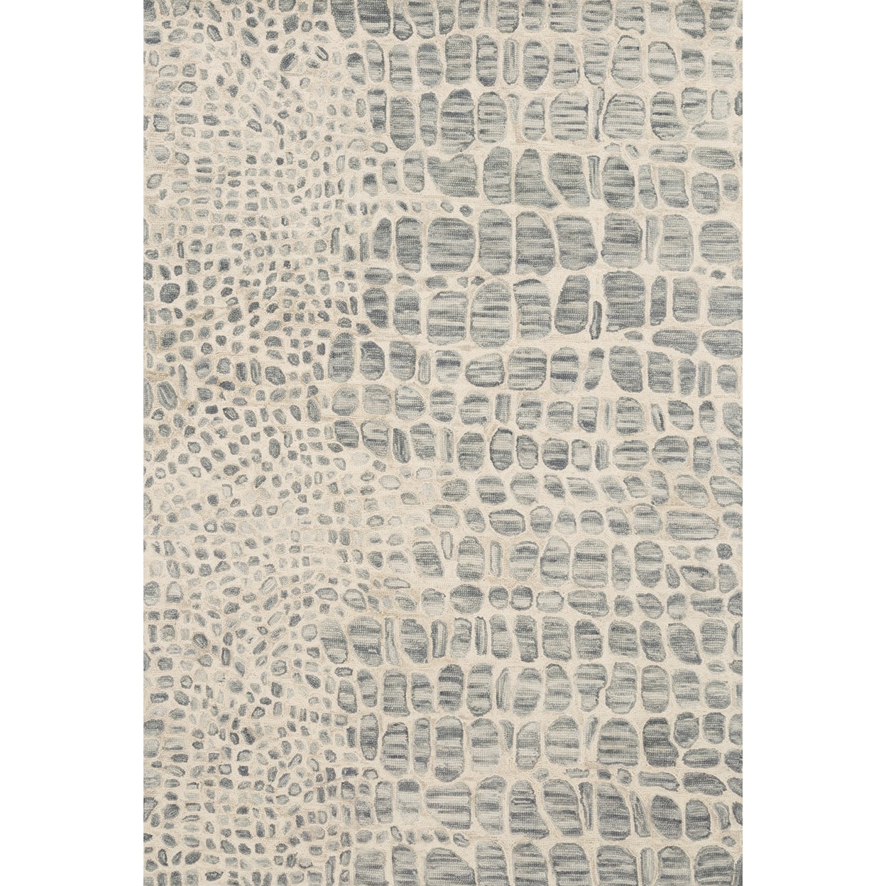 Reeds Rugs Masai 2'6" x 7'6" Silver Grey / Ivory Rug