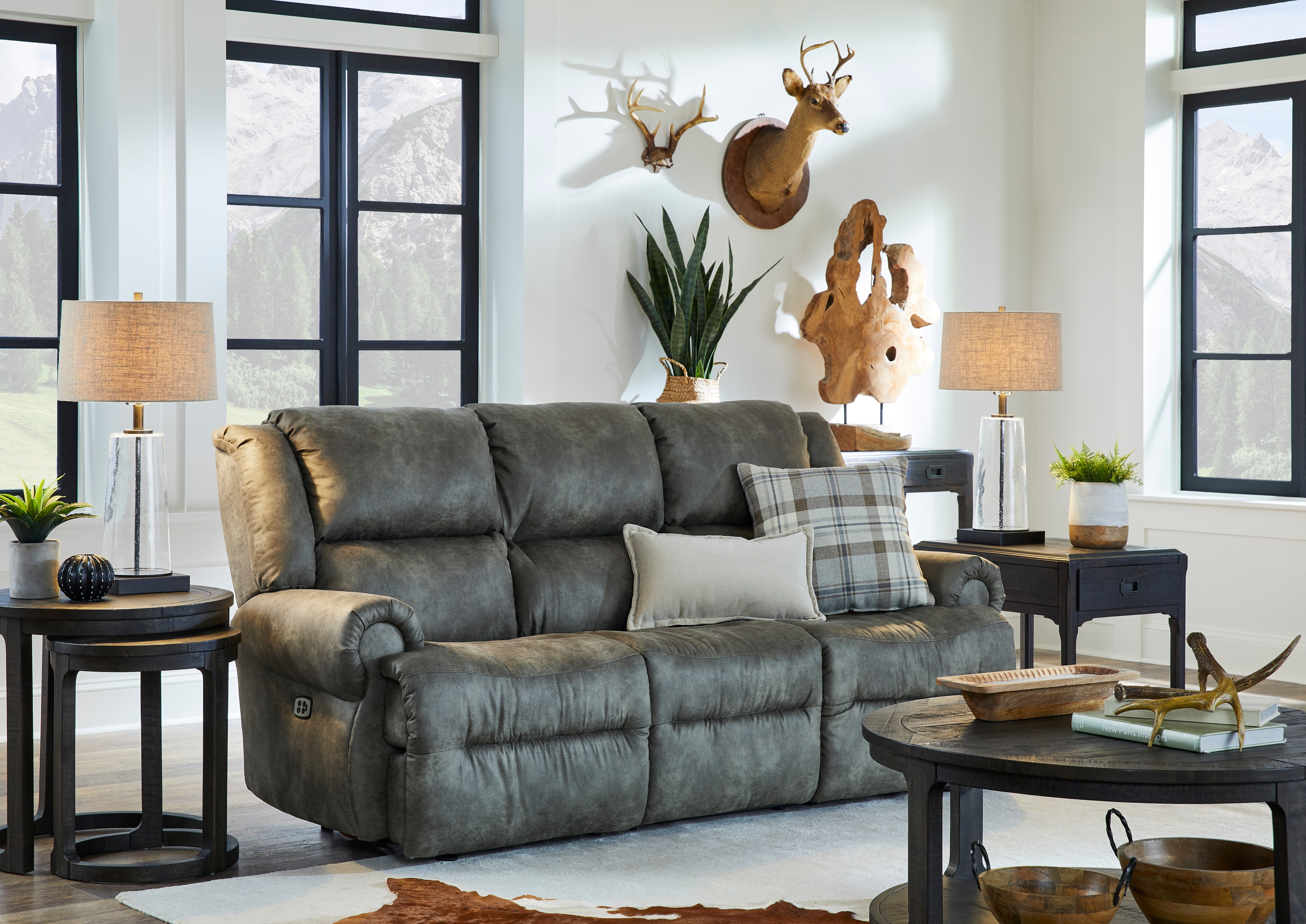 Best Home Furnishings Field & Stream Manual Reclining Sofa