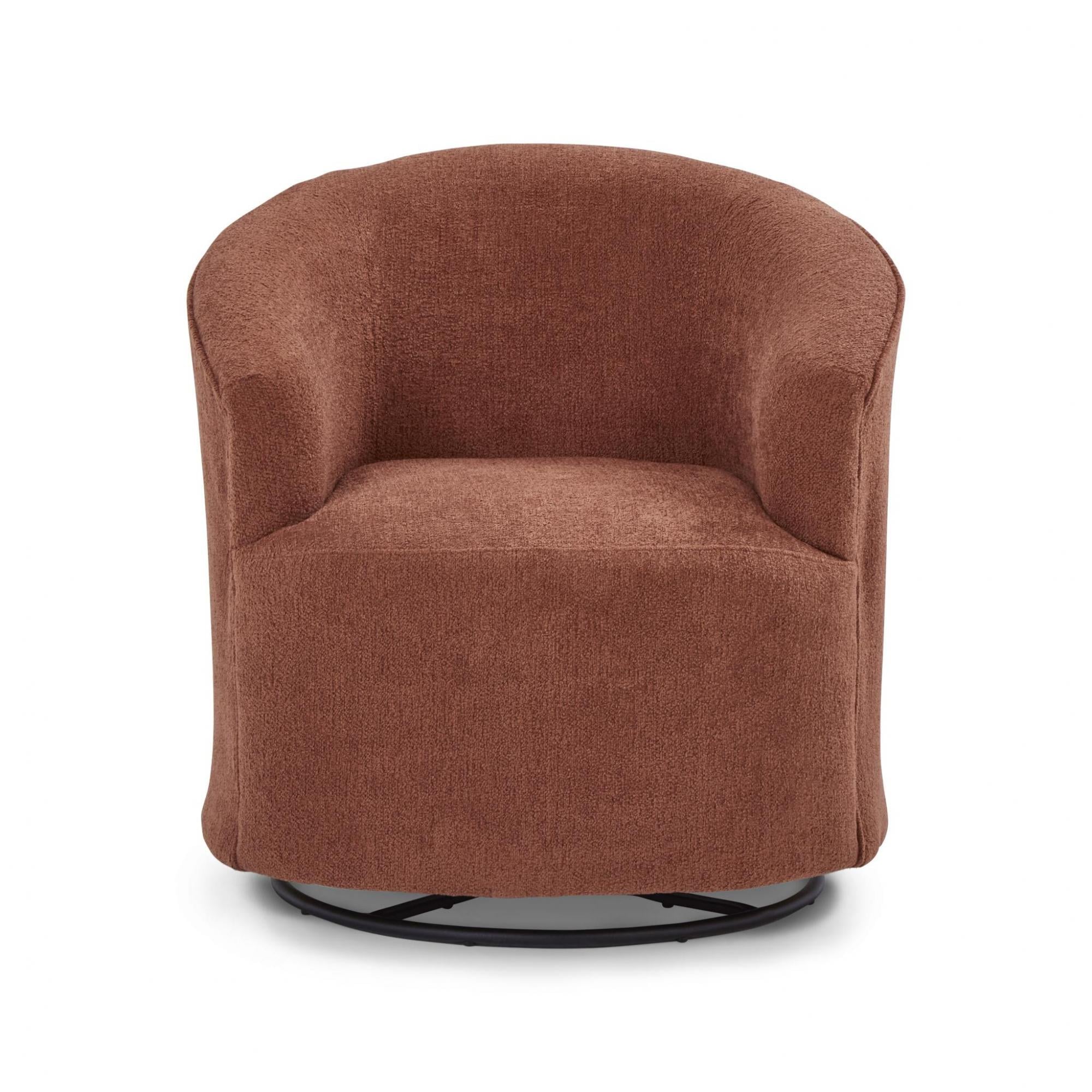 Bravo Furniture Kahlari 2287 22044 Modern Swivel Glider Tub Chair Bennett s Furniture and Mattresses Uph Upholstered Chairs