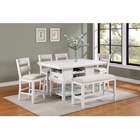 6-Piece Counter Height Dining Set