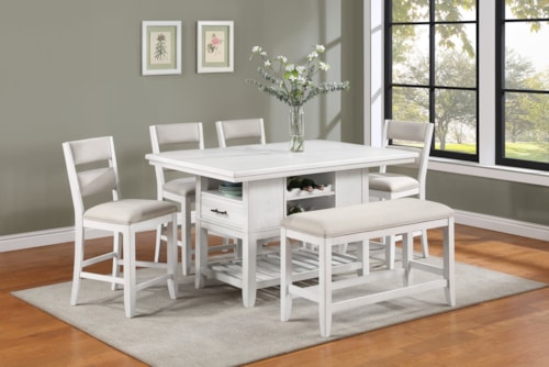 6-Piece Counter Height Dining Set