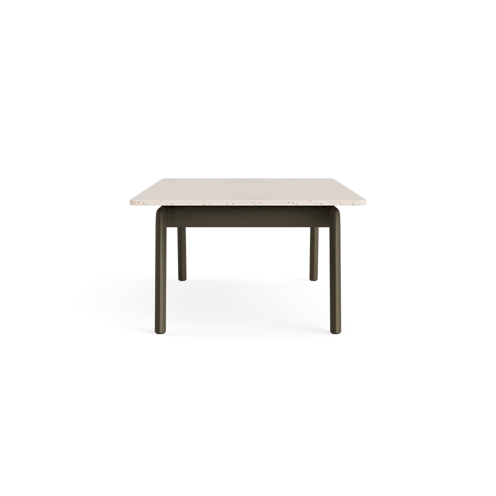 Small 42" Rect. Stone-Top Coffee Table