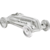 Theodore Alexander Spencer London Nickel Plated Racecar Sculpture