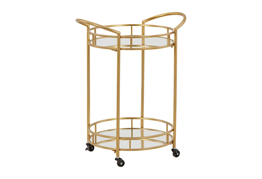 Wynora Bar Cart by Signature Design by Ashley at VanDrie Home Furnishings