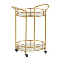Goldtone Bar Cart