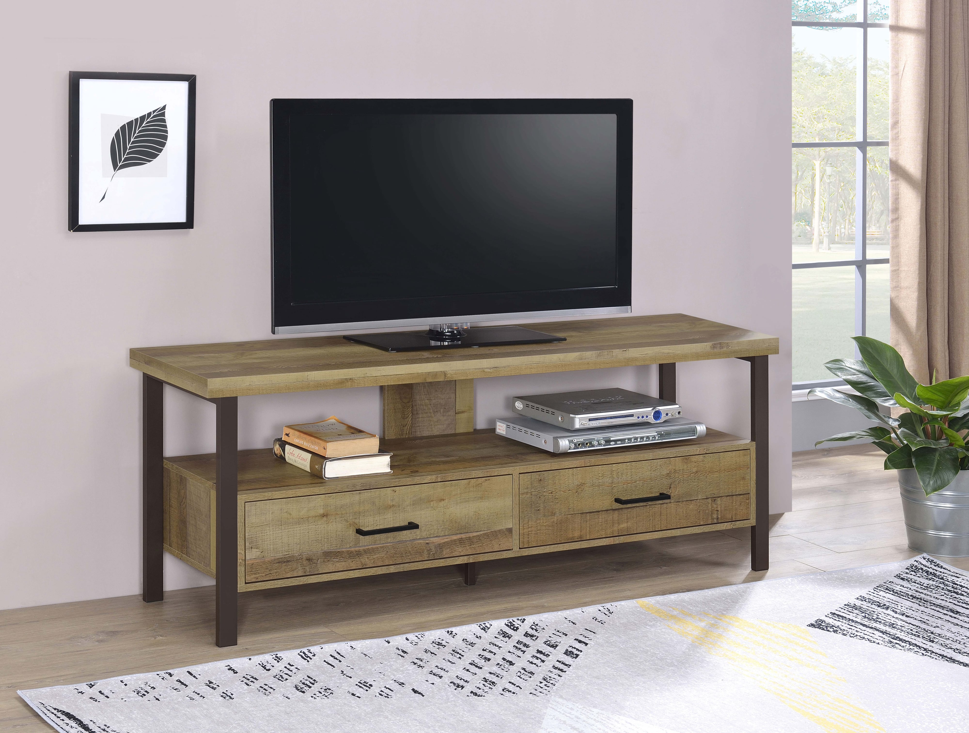 Ruston 2-drawer 59&amp;quot; TV Stand Pine