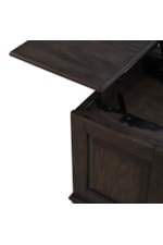Liberty Furniture Wallace Contemporary Wedge Cocktail Table with Two Sided Lift Tops