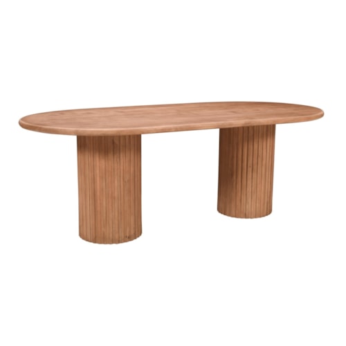 Transitional Double Pedestal Dining Table