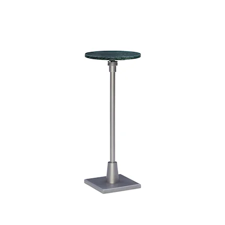 Cotemporary Green Marble Adjustable Accent Table