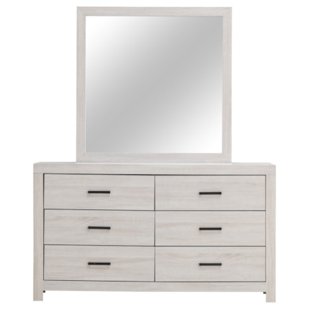 6-drawer Dresser w/ Mirror