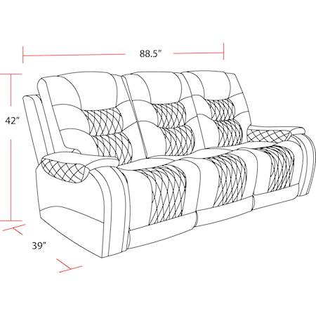 Power Reclining Sofa and Recliner Set