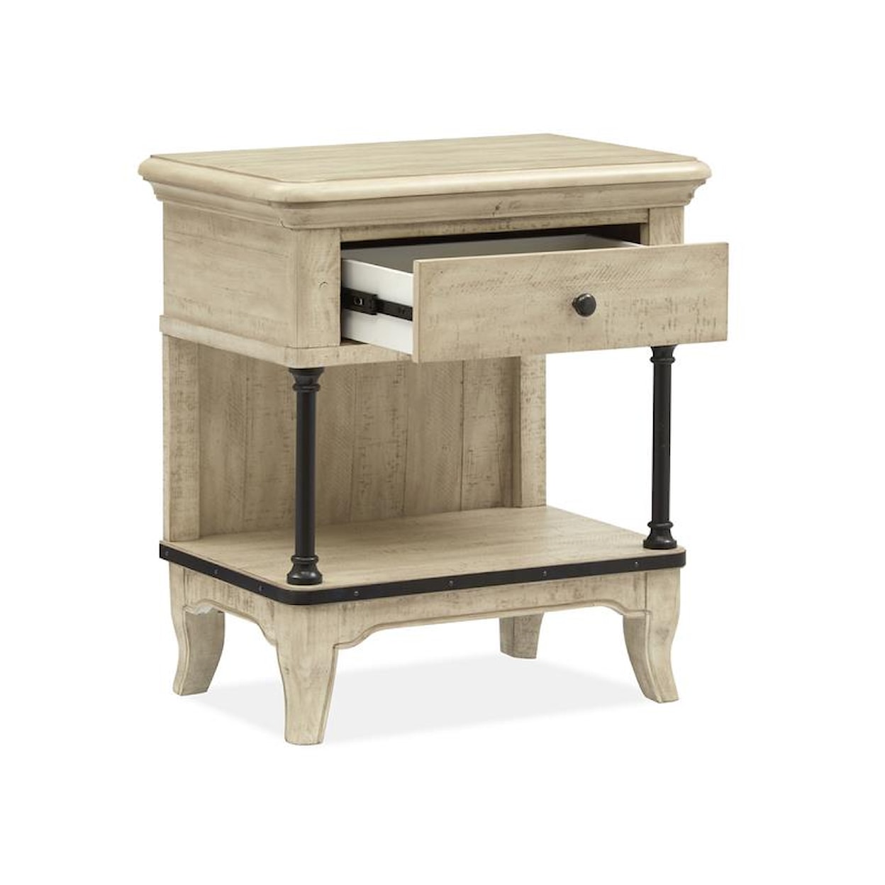 Magnussen Home Harlow Bedroom Open Nightstand